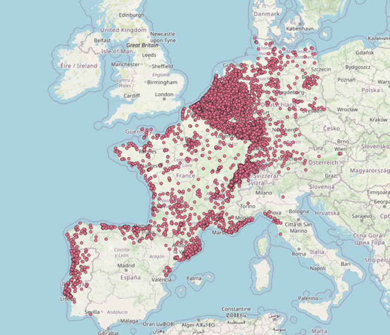 Die Ausbreitung der Asiatischen Hornisse (Vespa velutina) in Europa basierend auf GBIF Daten